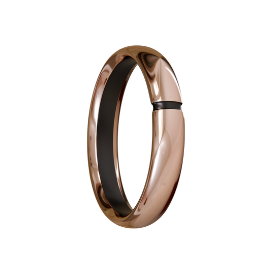 Kinetic metal collection - Titanium 14k Rose Gold Plated